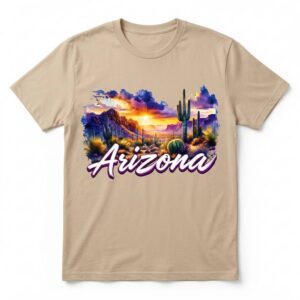 Arizona Airbrushed Desert Sunset T-Shirt