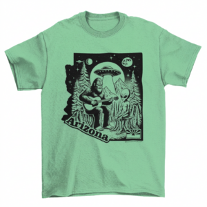 Arizona Bigfoot Meets Alien Cosmic T-Shirt