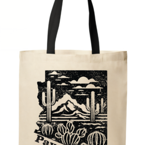 Arizona Desert State Map Payson Tote Bag
