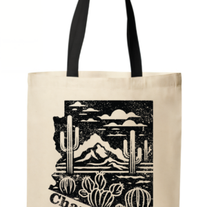 Arizona Desert State Map Chandler Tote Bag