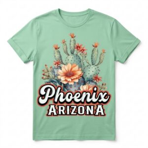 Arizona Desert Cactus Floral T-Shirt