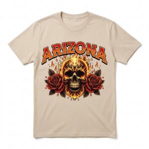 Arizona Fire Skull T-Shirt