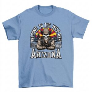Arizona Fearless Frontier Cowboy Rebellion T-Shirt