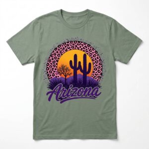 Arizona Leopard Print Desert Sunset T-Shirt
