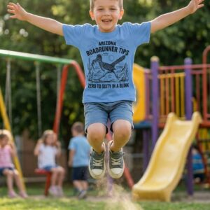 Arizona Roadrunner Tips Kids Tee | Funny Southwest Bird