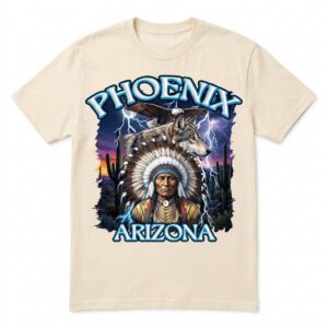 Vintage Phoenix AZ Native Spirit Wolf Tee