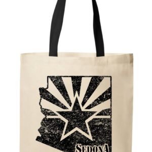 Arizona State Flag Outline Sedona Tote Bag