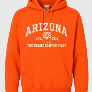 Arizona Grand Canyon State Hoodie White Ink