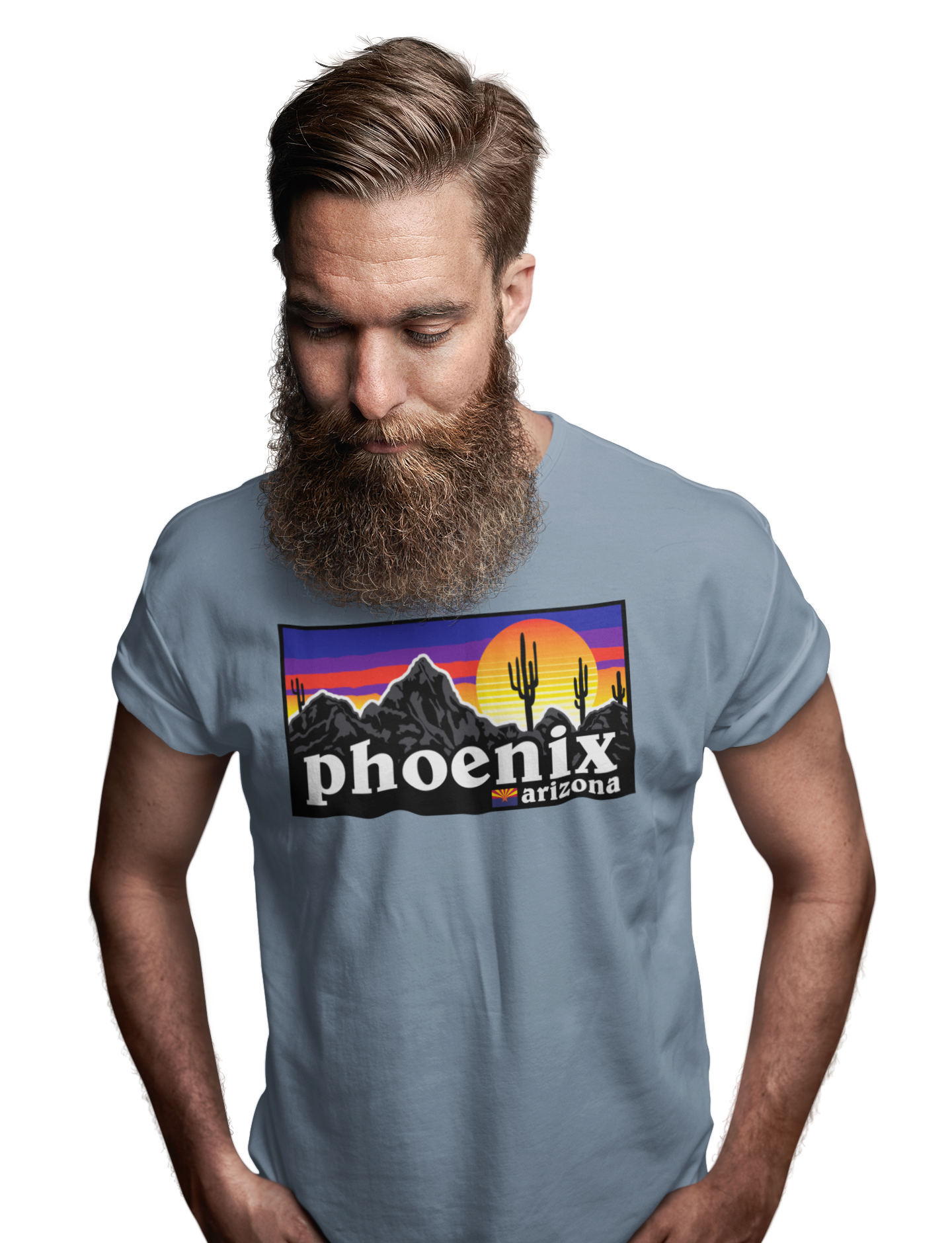 Phoenix Sunset Cactus T-Shirt - Image 2