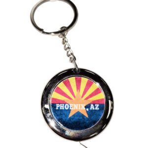 Phoenix Arizona Flag Measuring Tape Keychain