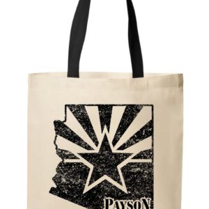 Arizona State Flag Outline Payson Tote Bag
