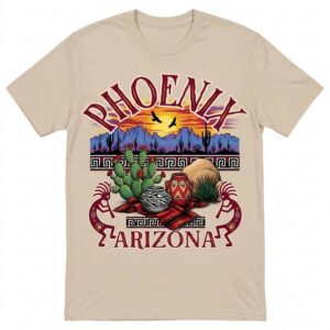 Phoenix Desert Blooms with a Southwest Glow Tee
