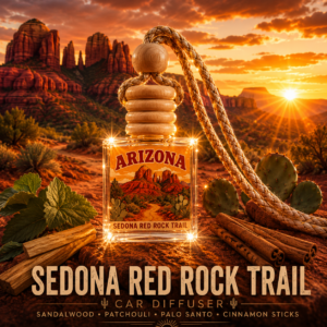 Sedona Red Rock Trail Car Diffuser – Woods & Spice