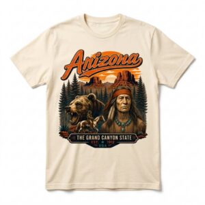 Arizona Native American & Grizzly Bear T-Shirt