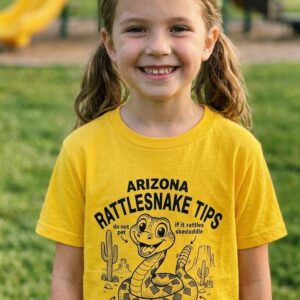 Arizona Rattlesnake Tips Kids Tee | Funny Southwest Reptile