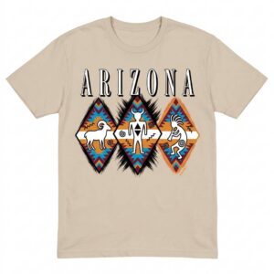 Arizona Southwestern Desert Symbols Unisex Graphic T-Shirt