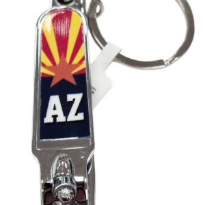 Arizona Flag Nail Clipper Keychain