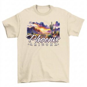 Phoenix Arizona Airbrushed Desert Sunset T-Shirt
