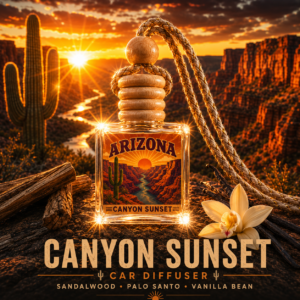 Canyon Sunset Car Diffuser – Sandalwood & Vanilla