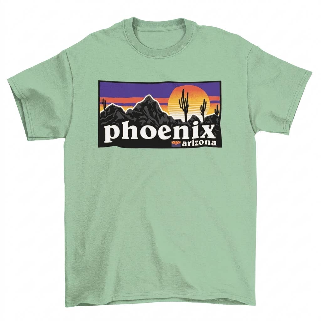 Phoenix Sunset Cactus T-Shirt - Image 3