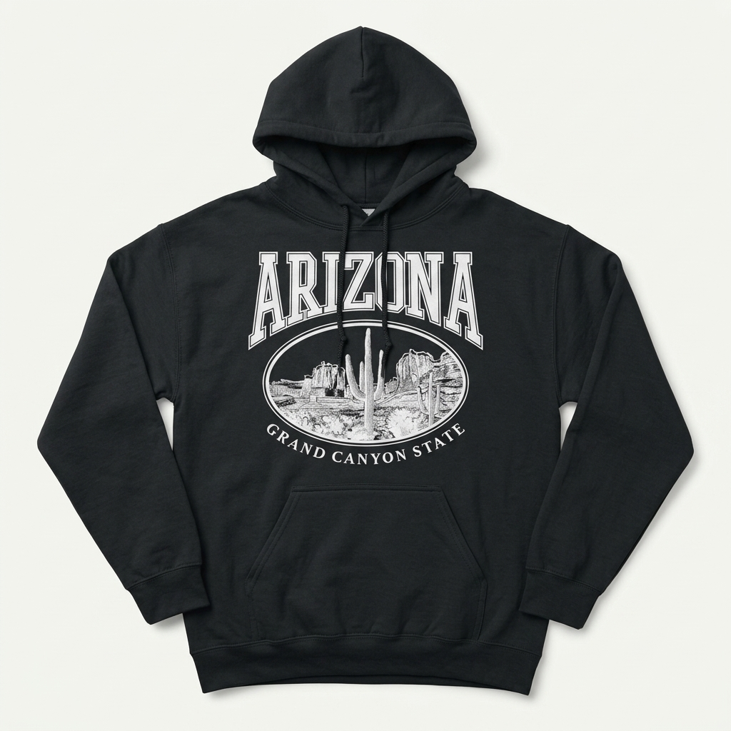 Arizona Grand Canyon State Hoodie Classic Collegiate White - Image 5