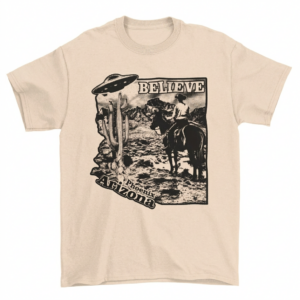 UFO Ride into the Unknown of Arizona Cowboy T-Shirt