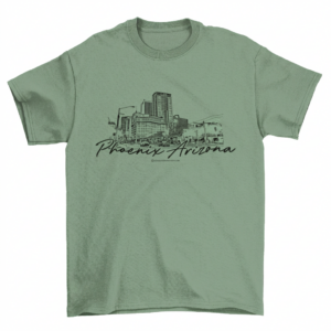 Phoenix Arizona Skyline Sketch T-Shirt