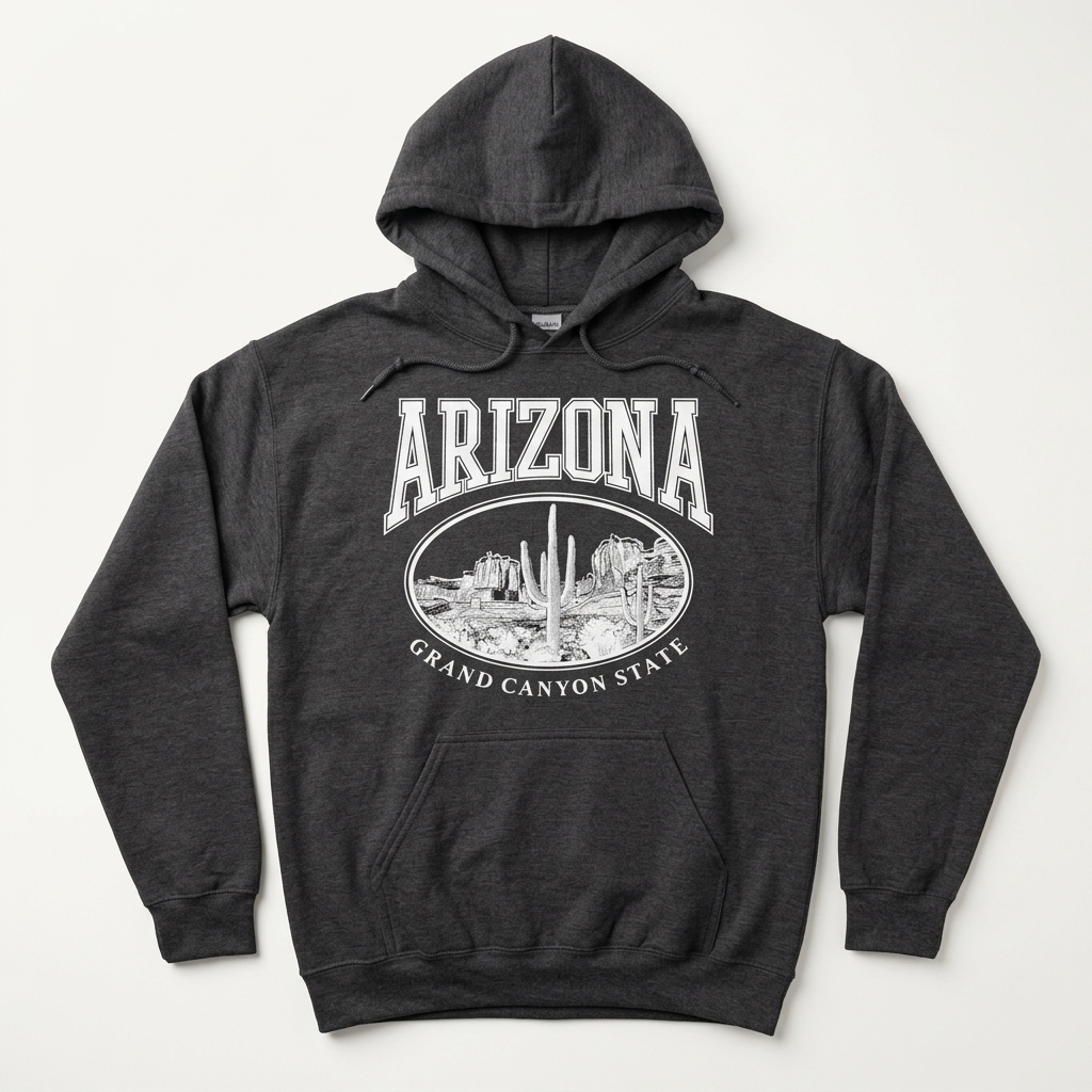 Arizona Grand Canyon State Hoodie Classic Collegiate White - Image 3