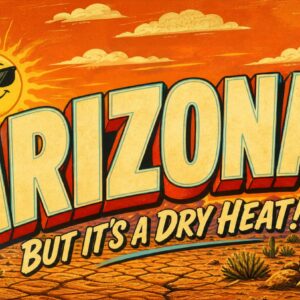 Arizona But It's a Dry Heat License Plate