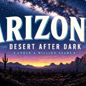 Arizona Desert After Dark License Plate
