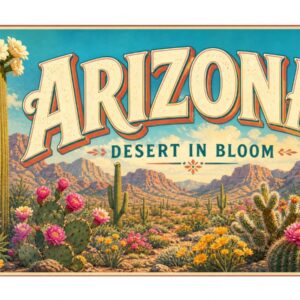 Arizona Desert in Bloom License Plate