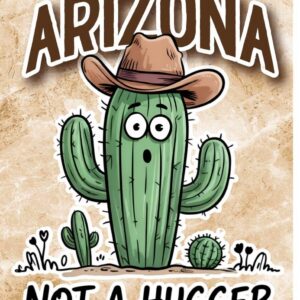 Arizona Not A Hugger Cactus 2x3 Magnet