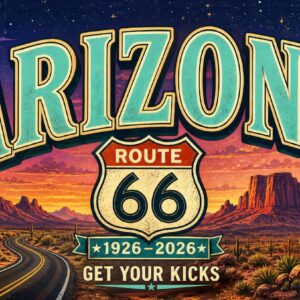 Arizona Route 66 Centennial License Plate