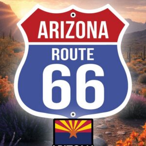 Arizona Route 66 Shield 2x3 Magnet