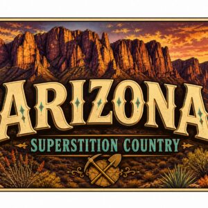 Arizona Superstition Country License Plate