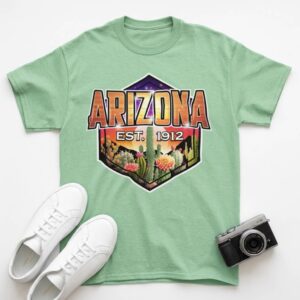 Desert Strength Arizona Cactus Shield T-Shirt