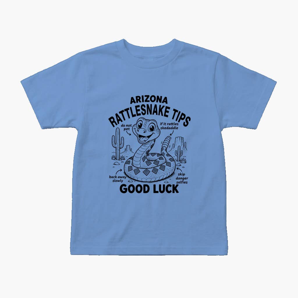 Arizona Rattlesnake Tips Kids Tee | Funny Southwest Reptile - Image 4