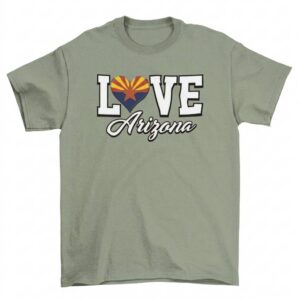 Arizona Love Flag Heart T-Shirt