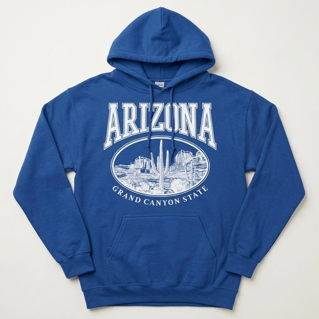Arizona Grand Canyon State Hoodie Classic Collegiate White - Image 2