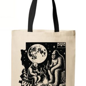 Bear and Bigfoot Wikieup Tote Bag