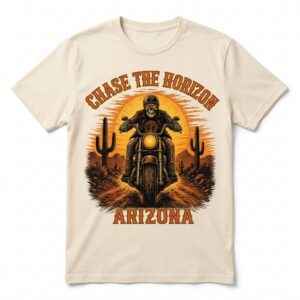 Chase the Horizon Skeleton Rider Arizona T-Shirt