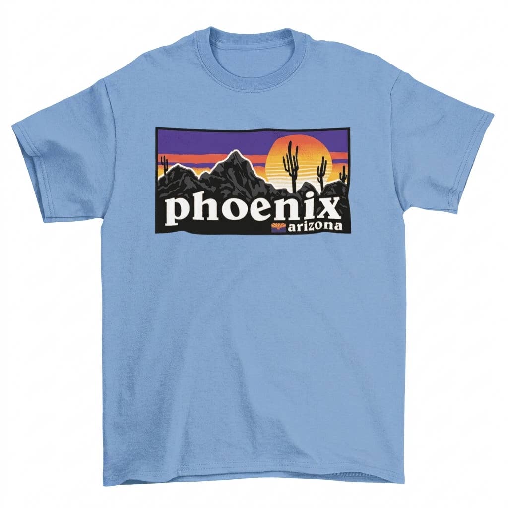 Phoenix Sunset Cactus T-Shirt - Image 6