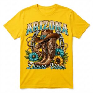Arizona Desert Vibes Cowboy Boots T-Shirt