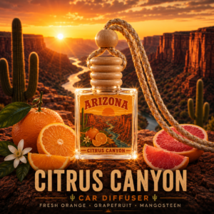 Citrus Canyon Car Diffuser – Orange & Grapefruit
