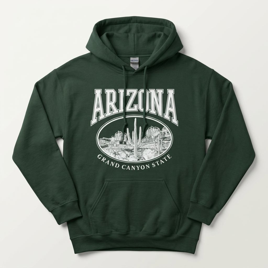 Arizona Grand Canyon State Hoodie Classic Collegiate White - Image 4
