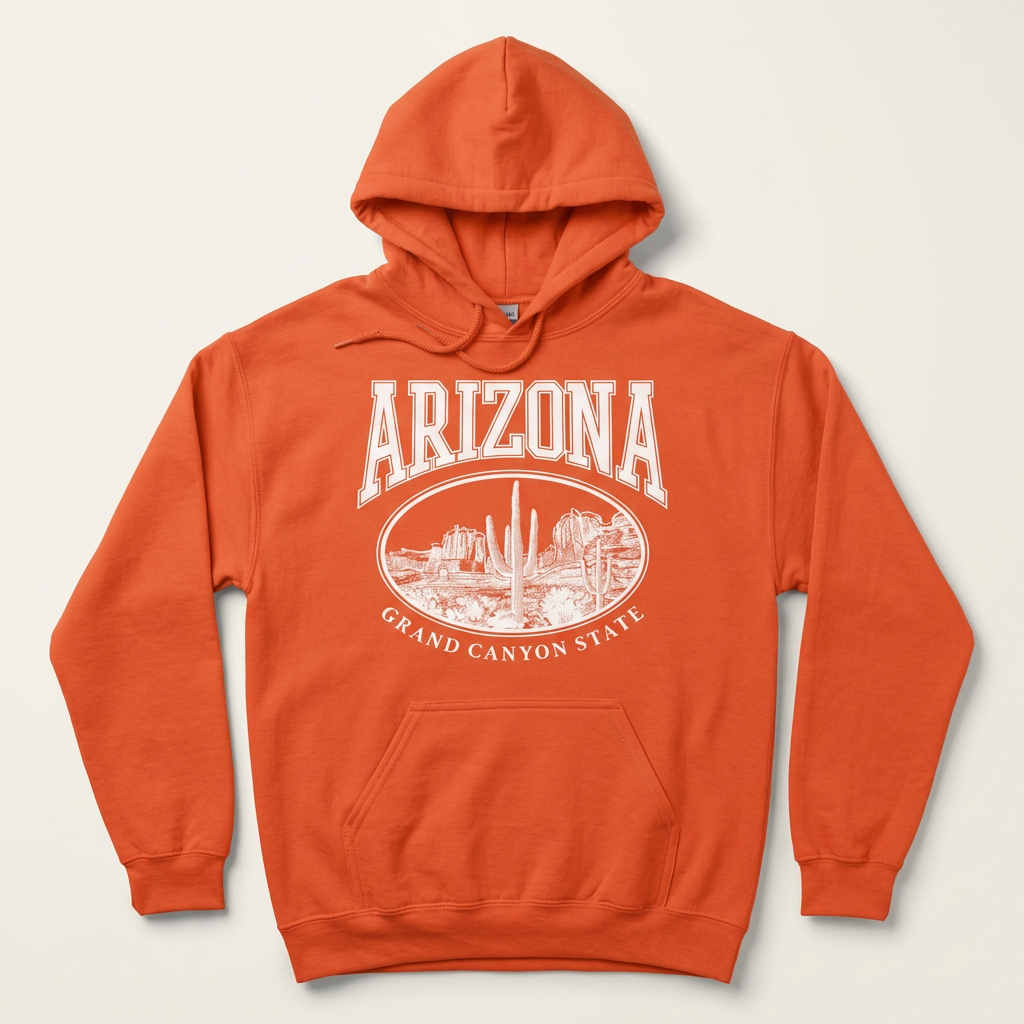 Arizona Grand Canyon State Hoodie Classic Collegiate White