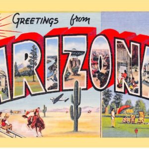 Greetings from Arizona Postcard 2x3 Magnet