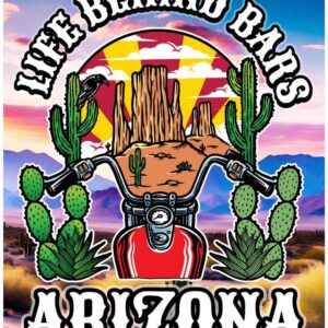 Life Behind Bars Arizona Motorcycle 2x3 Magnet