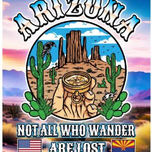 Not All Who Wander Are Lost Arizona 2x3 Magnet
