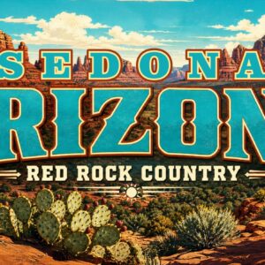 Sedona Arizona Red Rock Turquoise License Plate